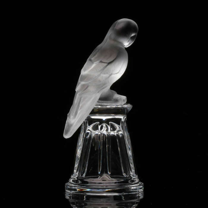 Swarovski Crystal Parrot on a Straight Sided Thimble