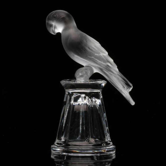 Swarovski Crystal Parrot on a Straight Sided Thimble