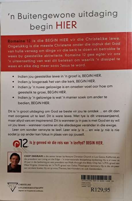 Book - Uitnodiging tot 'n Nuwe Lewe in Christus - Chip Ingram