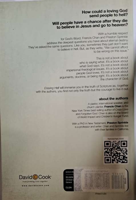Book - erasinghell - Francis Chan & Preston Sprinkle