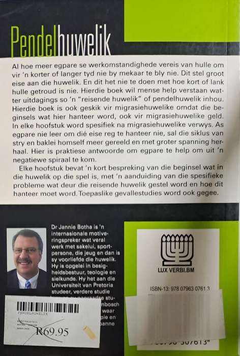 Book - Pendel huwelik - Dr. Jannie Botha