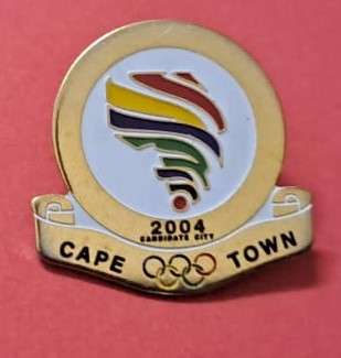 South African Cape Town Olympic Canidate City 2004 - Gold color - Pin.