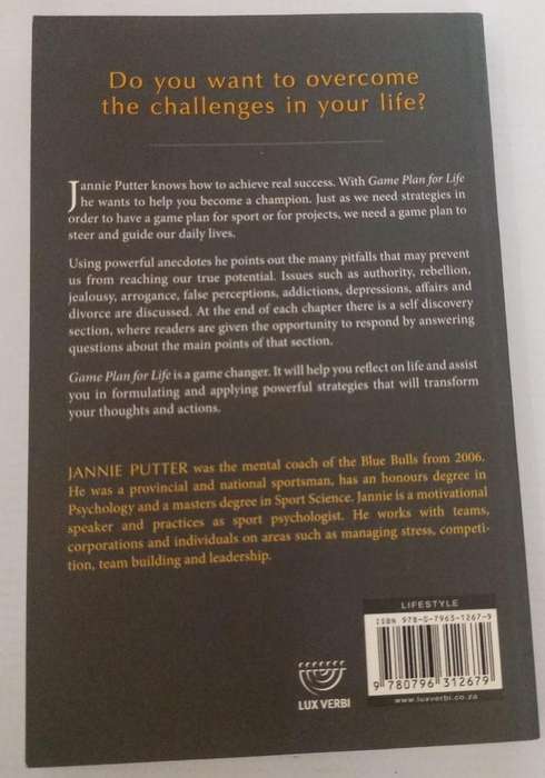 Book - Jannie Putter - Game plan for Life.