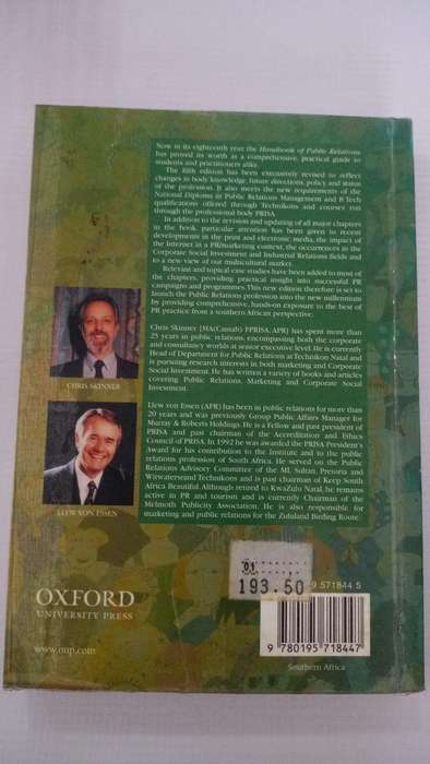 Book - Chris Skinner/Llew von Essen - Public Relations.