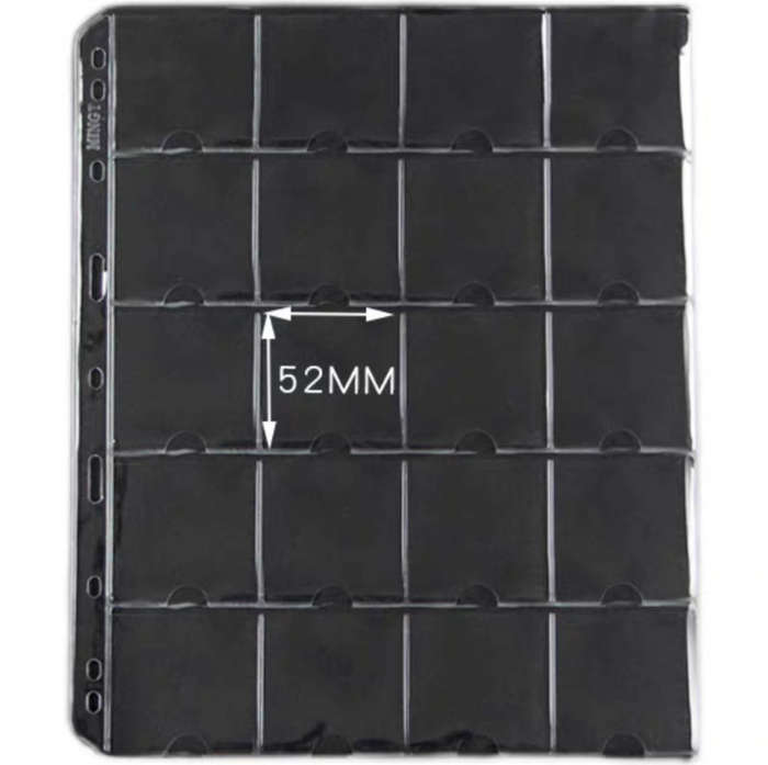 10 pcs A4 Coin Filps Album page.
