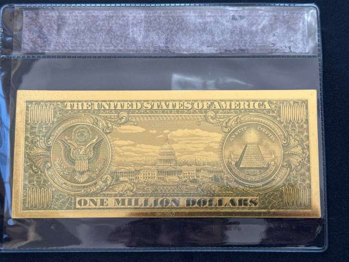 USA 24k Gold Plated Replica of the One Million.