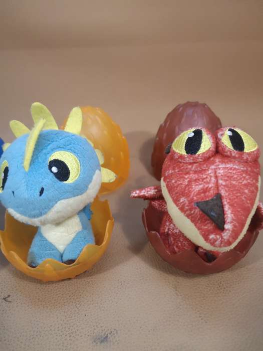 Collection of How To Train Your Dragon Hidden World Plush Dragon Eggs