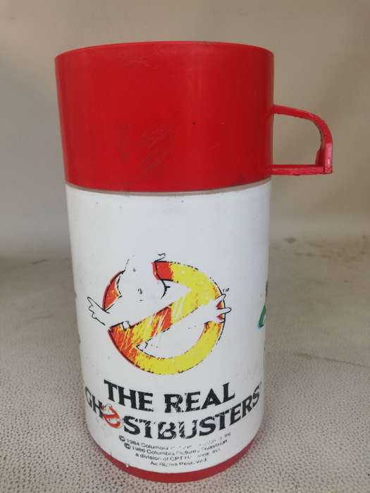 Vintage The Real Ghostbusters 1986 Red Cap Thermos
