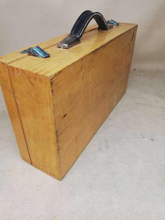 Vintage Chrome LoGiX Petanque Boules Bocce Balls Set w/ Wooden Case - Complete