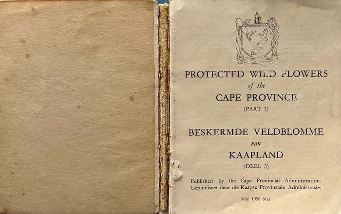 Protected Wild Flowers of the Cape Province Volume 1 and Volume 3
