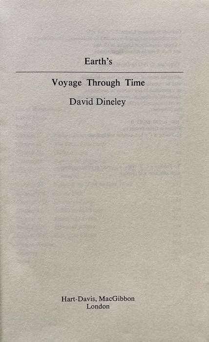 Earth's Voyage Through Time