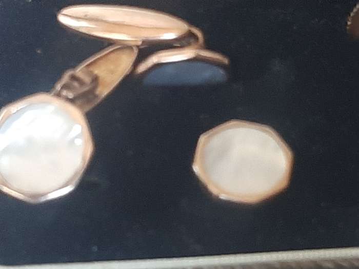 Rolled Gold set of cufflinks/ buttons and studs.  Lambournes (B HAM) LTD