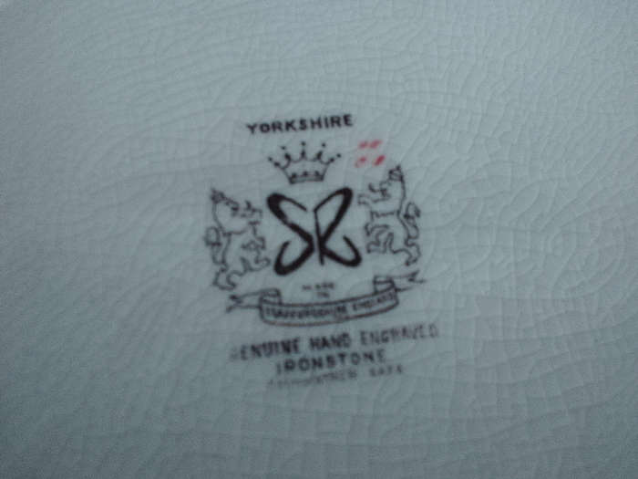 Yorshire Staffordshire plate