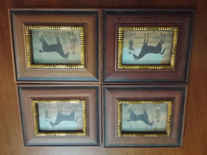 4x wooden frames