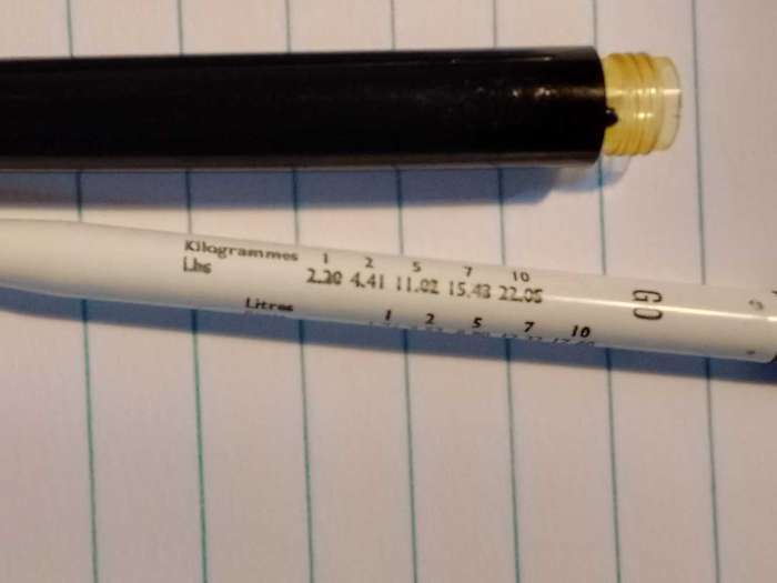 parker pen (measurements)