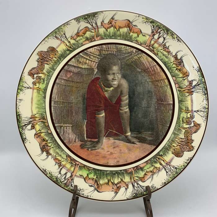 Large Royal Doulton 'Zulu Girl' Charger (African Series)