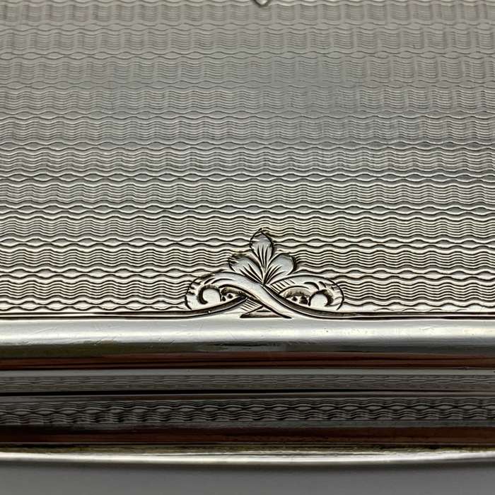 Superb Silver & Enamel French Antique Snuff Box (Claude D. Roussel)