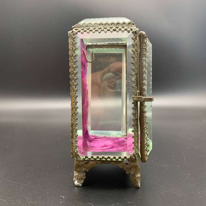 Antique French Bevelled Glass P/Watch Holder