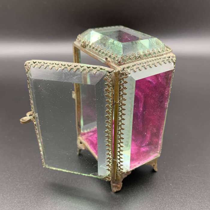 Antique French Bevelled Glass P/Watch Holder