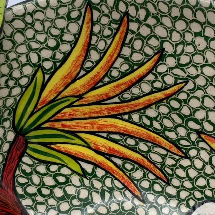 Hand Painted Ardmore Ceramic 'Bird & Floral' Bowl
