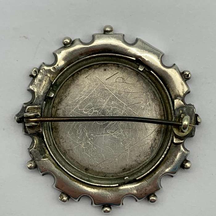 Victorian Silver & Gold Sweetheart Brooch (1889)