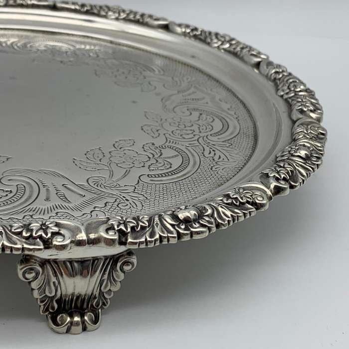 Fabulous Sterling Silver 'George III' Salver (1818)