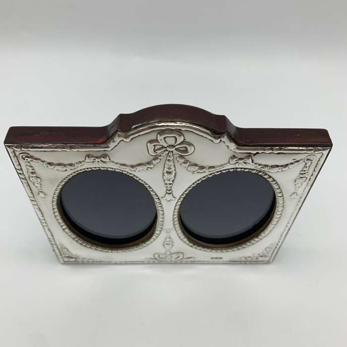 Attractive Solid Silver 'Double' Photo Frame