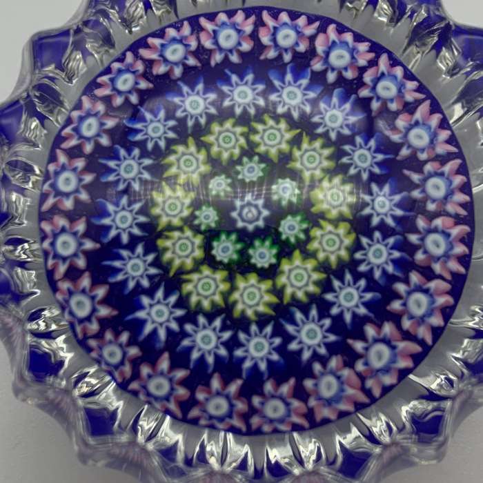 Vintage 'Perthshire' Millefiori Glass Paperweight (Signed)