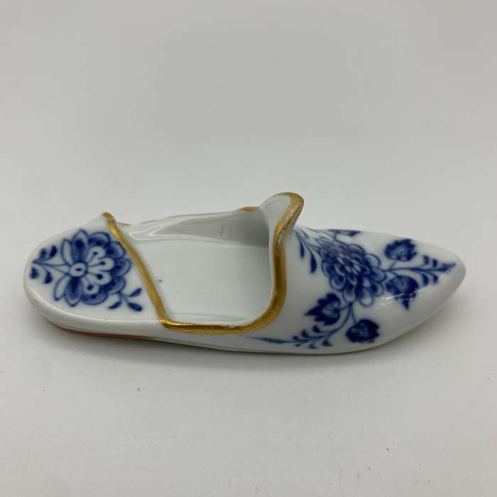 Antique Hand-Painted 'Meissen' Porcelain Slipper