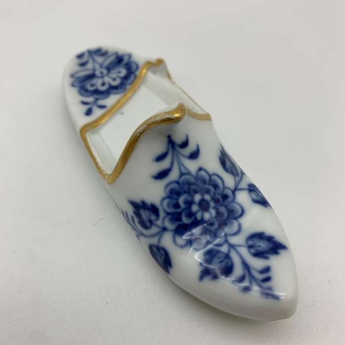 Antique Hand-Painted 'Meissen' Porcelain Slipper