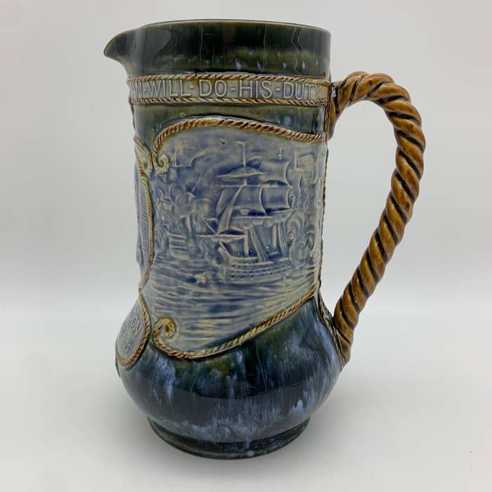Large Royal Doulton 'Lord Nelson - Trafalgar' Jug (1905)