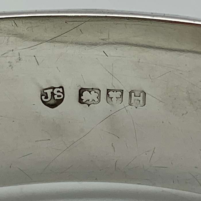 Early Sterling Silver & Gold Bangle (Chester 1958)