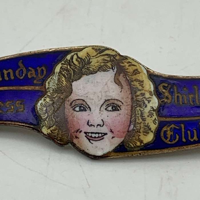 Scarce Enamel 'Shirley Temple' Brooch