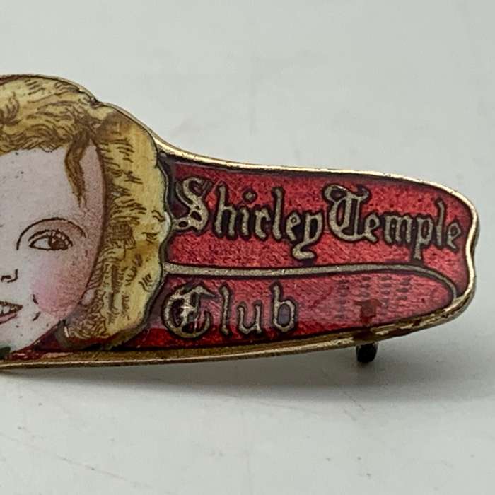 Scarce Enamel 'Shirley Temple' Brooch