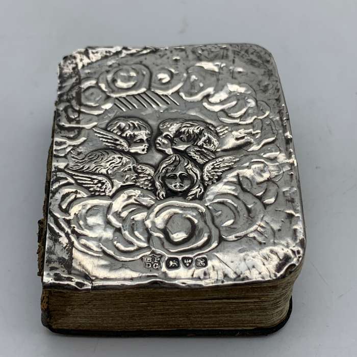 Antique Miniature Silver Fronted 'Common Prayer' Book (1908)