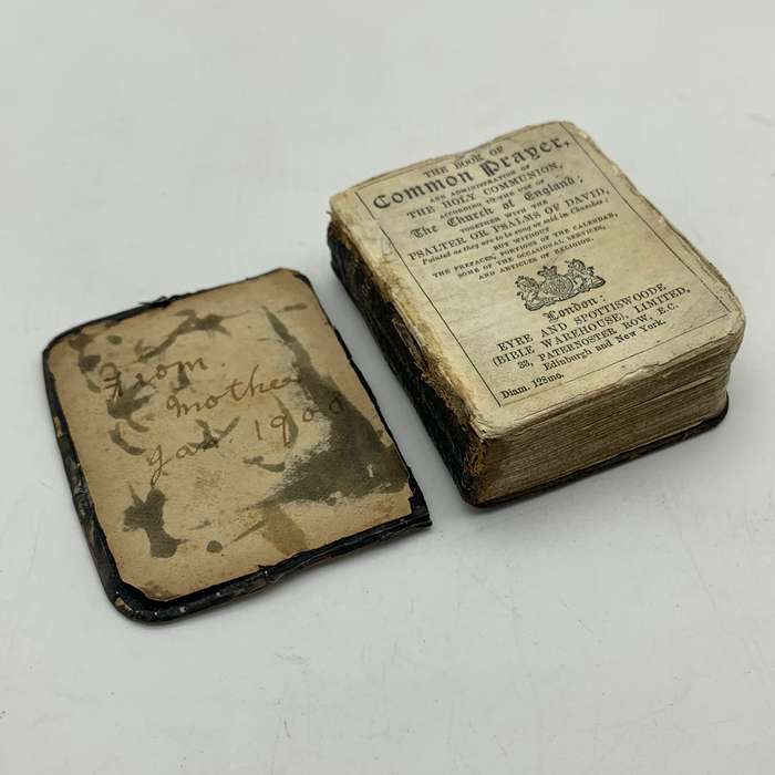 Antique Miniature Silver Fronted 'Common Prayer' Book (1908)