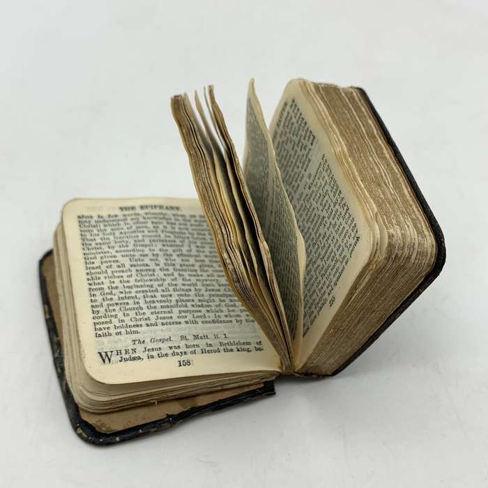 Antique Miniature Silver Fronted 'Common Prayer' Book (1908)