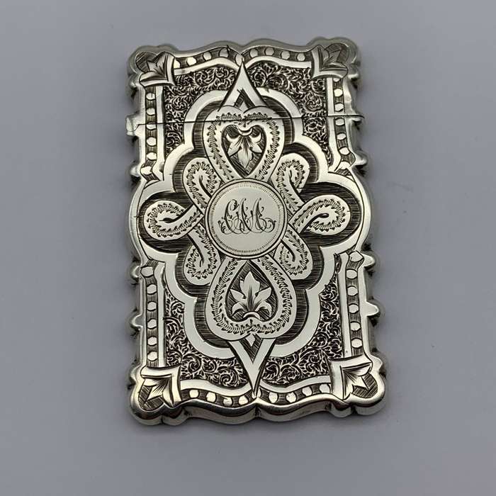 Victorian Silver Calling Card Case (George Unite  1875)