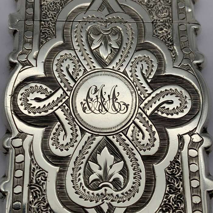 Victorian Silver Calling Card Case (George Unite  1875)
