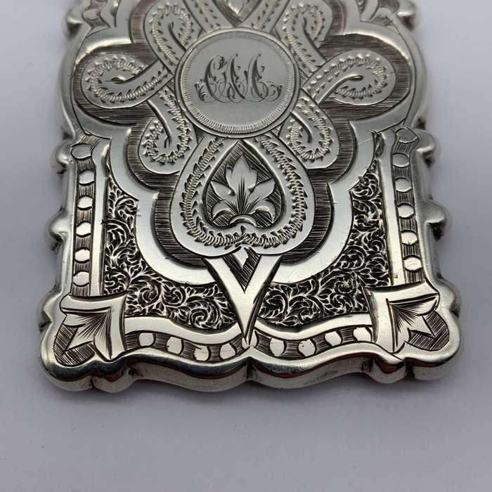 Victorian Silver Calling Card Case (George Unite  1875)