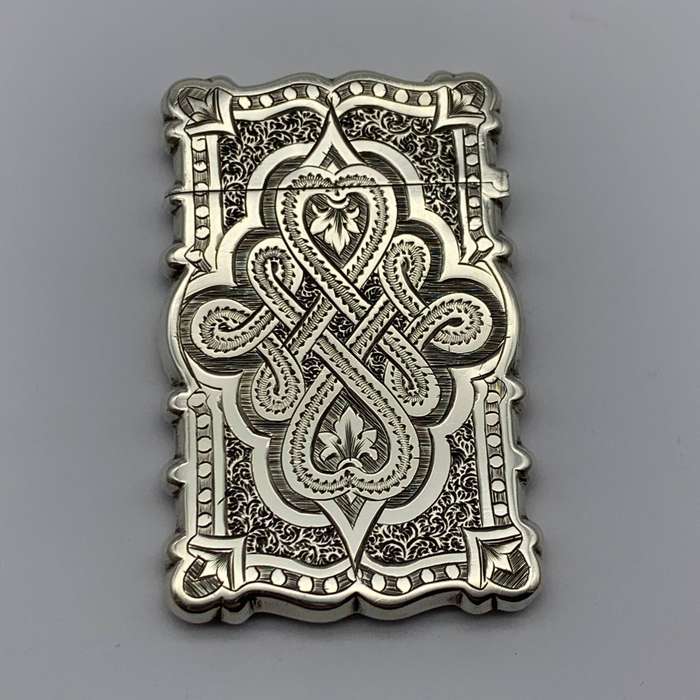 Victorian Silver Calling Card Case (George Unite  1875)