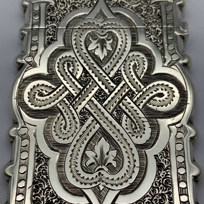 Victorian Silver Calling Card Case (George Unite  1875)