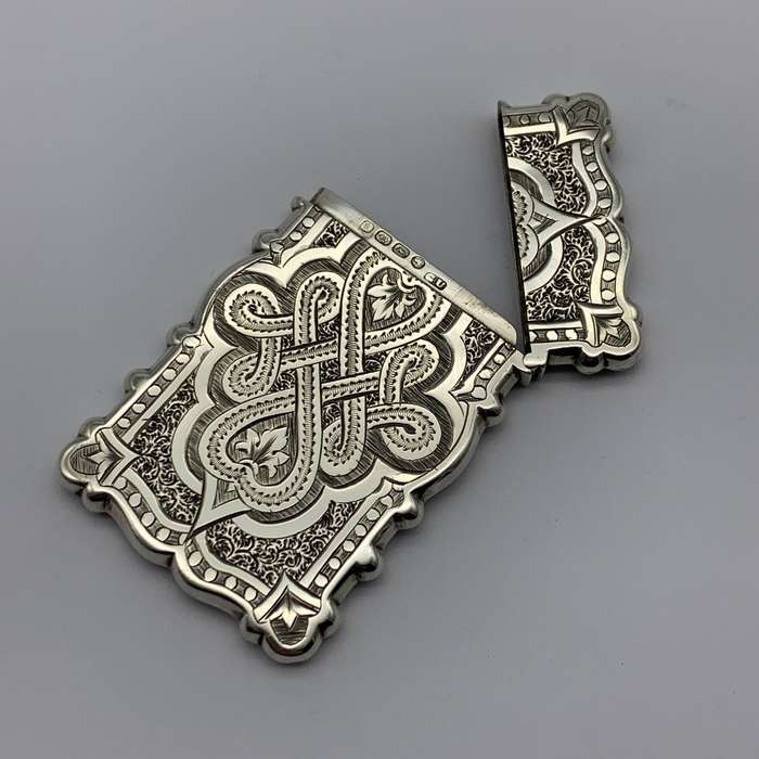 Victorian Silver Calling Card Case (George Unite  1875)