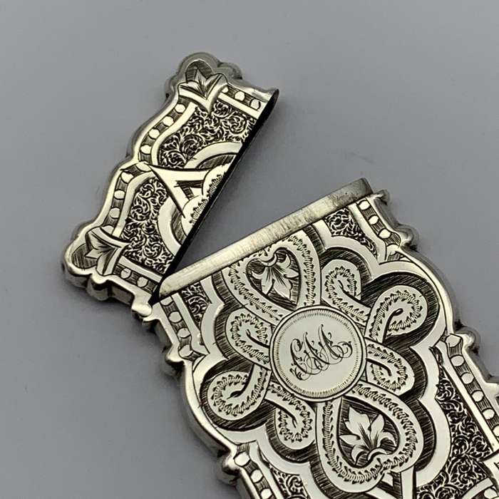 Victorian Silver Calling Card Case (George Unite  1875)