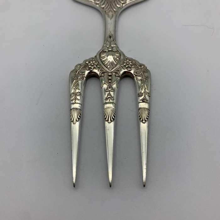 Antique Silver-Plated Serving Fork