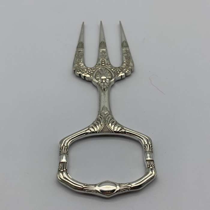 Antique Silver-Plated Serving Fork