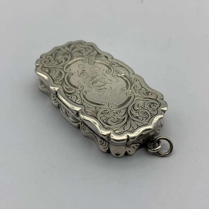 Large Silver Victorian Vinaigrette (1855)