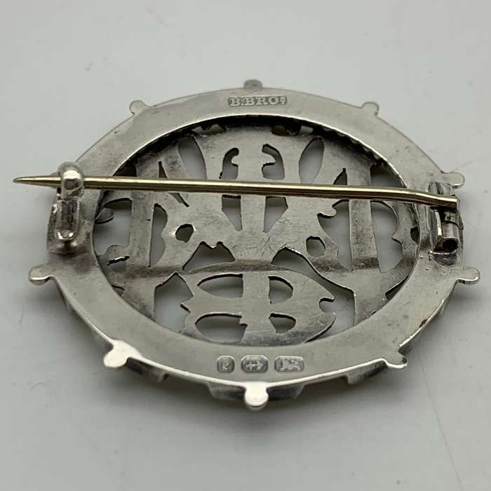 Victorian Silver 'Name Puzzle' Brooch (1879)
