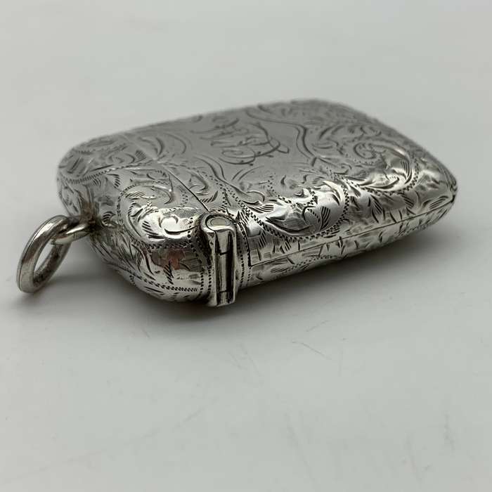 Antique Combined Silver Vesta Case with Hidden Photo Frame