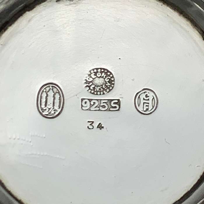 Antique 'Georg Jensen' Danish Silver Sugar Bowl